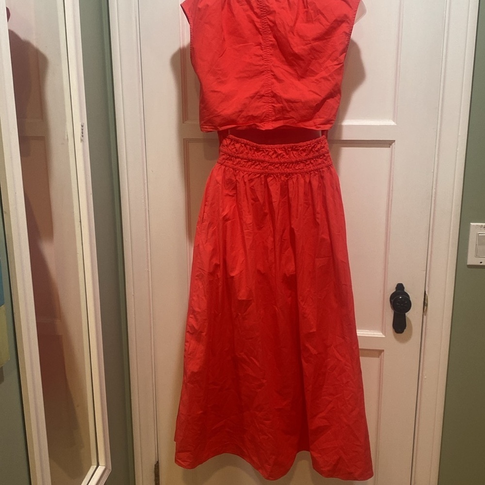 NWT Faherty Amalfi Dress Hibiscus Sz x small - Picture 8 of 11